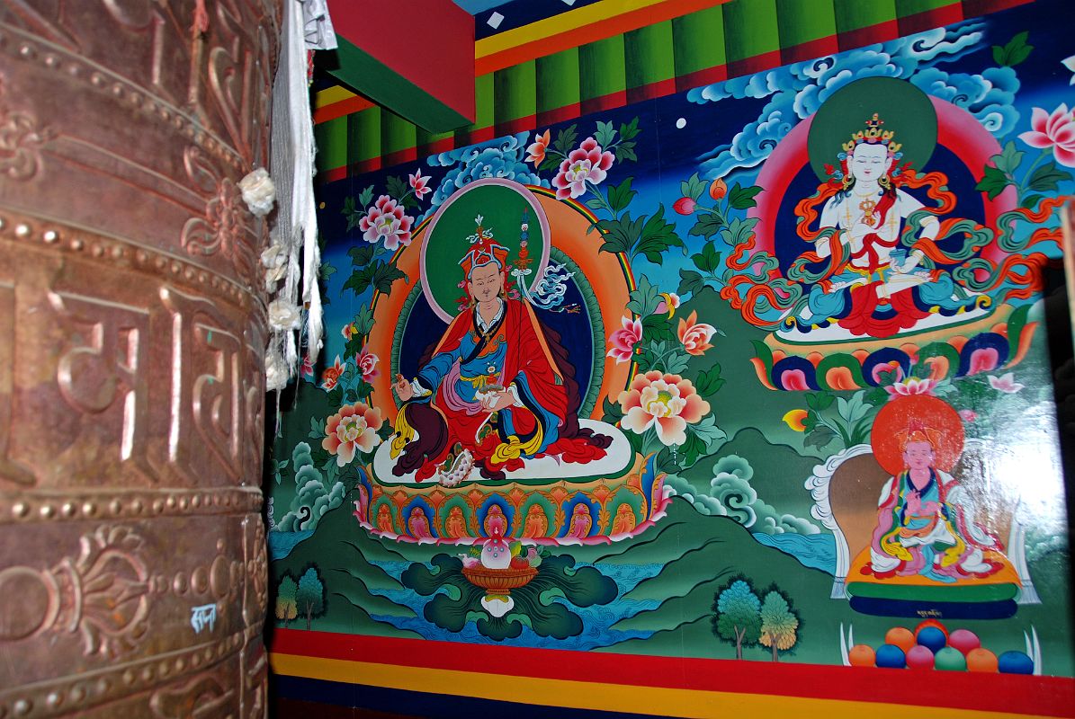 08 Tengboche Gompa Entrance Painting Of Padmasambhava And Padmasambhava